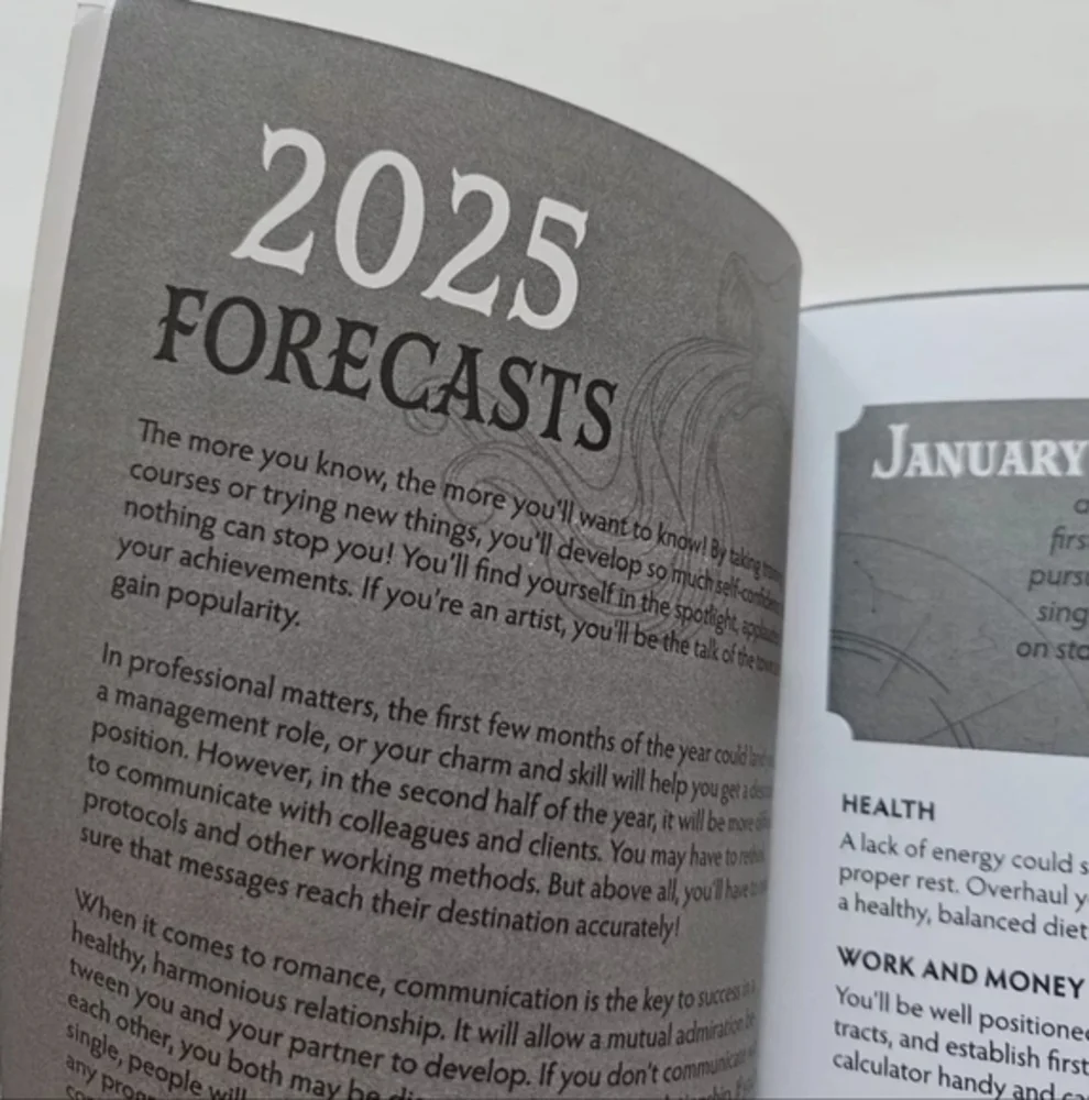 Astrology 2025‎ Aquarius Planners Horoscope Paperback Book Chantale Montepetit